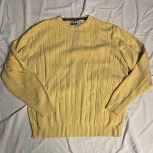 Mountain Lake Men's Butter Yellow Crewneck Sweater